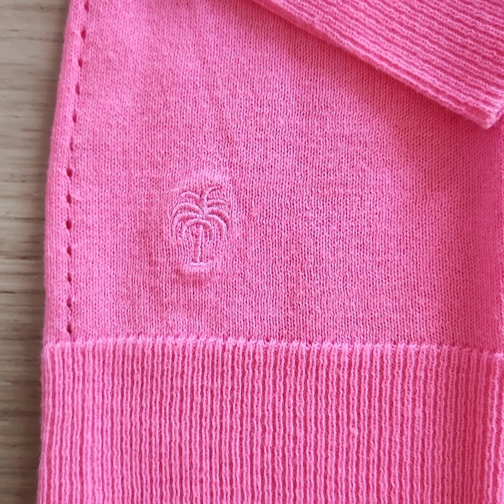 Lilly Pulitzer Elegant Pink V-Neck Sweater for Women - Picture 3 of 5
